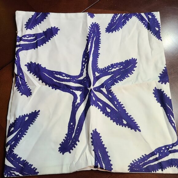 Beach Pillow Cover Starfish Coastal Nautical Decor Decorative Accent Throw Case - Picture 3 of 10